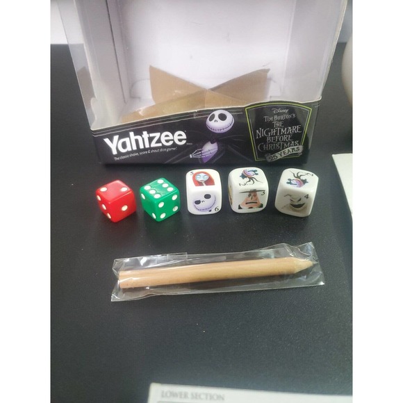 USAopoly Games Yahtzee Tim Burtons The Nightmare Before Christmas